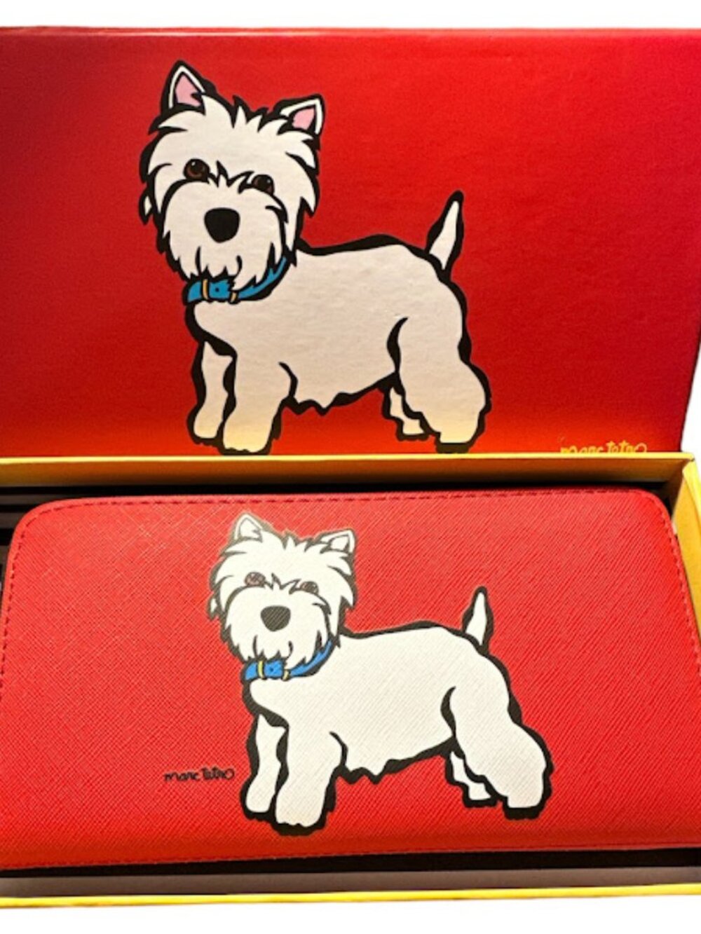New in Box~ Marc Tetro Westie Wallet~ Red~ CUTE!! (D)
